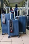 3Pcs Unbreakable Rubber suitcase with Double zip Size 3