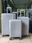3Pcs Unbreakable Rubber suitcase with Double zip Size 31