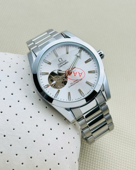 OMEGA Leather Belt Sport Quartz Watch
