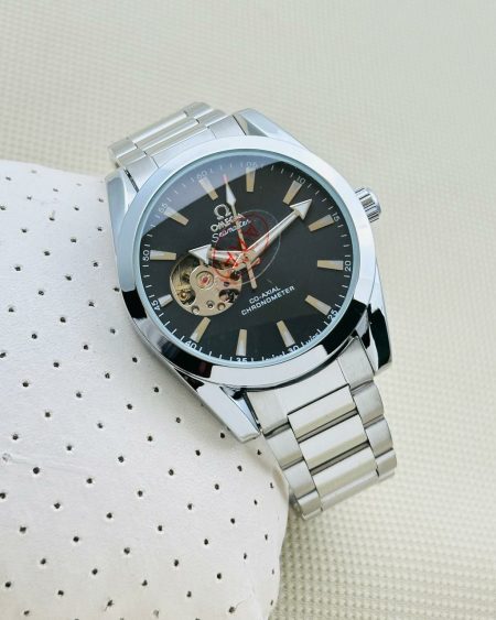 OMEGA Leather Belt Sport Quartz Watch