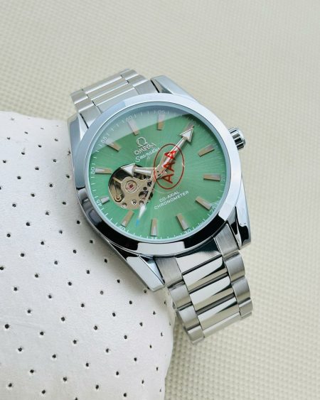 OMEGA Leather Belt Sport Quartz Watch