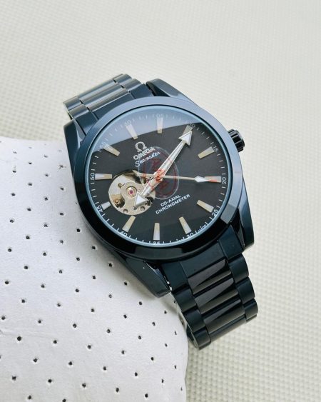 OMEGA Leather Belt Sport Quartz Watch